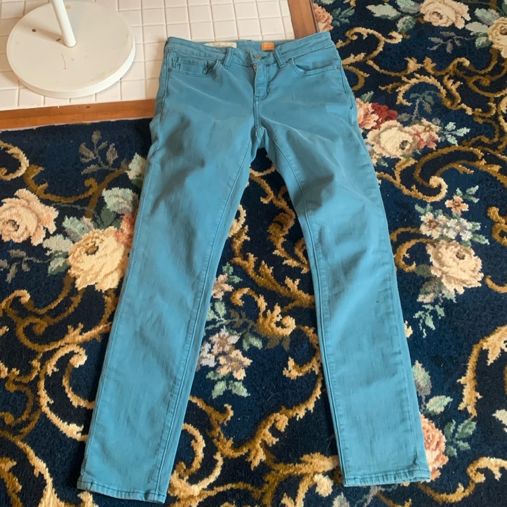 Pilcro and the letterpress teal stet fit jeans. Worn a bunch but great‎ shape!